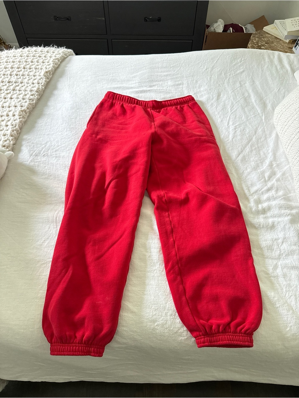 ARITIZA MEGA FIT Red Fleece Jogger Pants SIZE MEDIUM